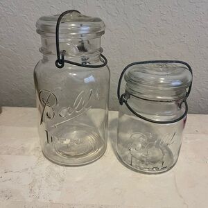 Ball Clear Glass Food Storage Jars Set